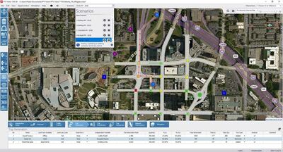 PTV Vistro traffic impact analysis scenarios