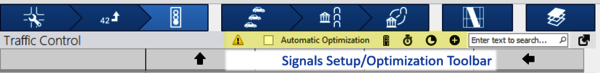  Traffic Signal Optimization In PTV Vistro, an array of tools are available on top of the Traffic Control workflow to optimize the selected intersection.