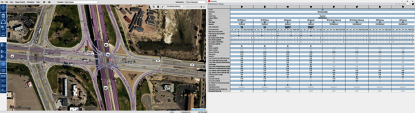 Multiple screen displays in PTV Vistro