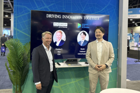 Shuichi Yoshimura, CEO & President of DMP and Christian U. Haas, CEO of PTV Group