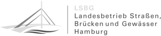 LSBG Landesbetrieb Straßen, Brücken und Gewässer Hamburg Logo bw